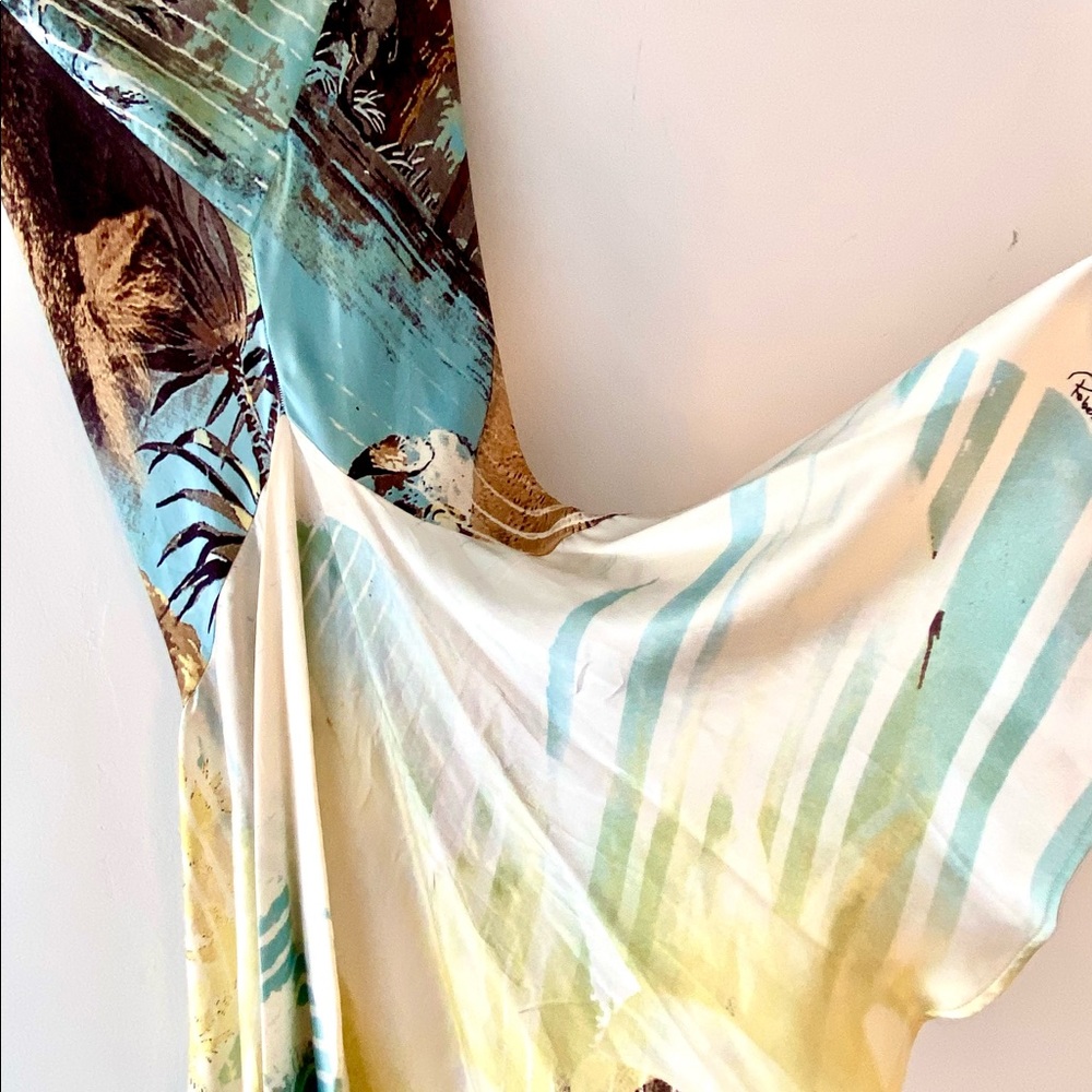 RARE, COLLECTOR’S EUC ROBERTO CAVALLI SILK TROPICAL FITTED FISHTAIL SKIRT - Picture 11 of 16